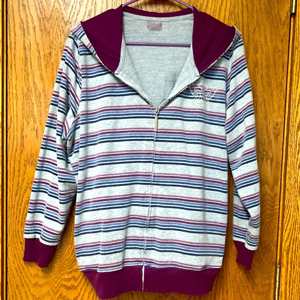 Purple, Burgundy, Blue, Navy, Indigo & Gray Hoodie